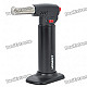 HONEST Zinc Alloy Butane Jet Torch Lighter - Black (Max. 1200'C)