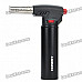 HONEST Zinc Alloy Butane Jet Torch Lighter - Black (Max. 1200'C)