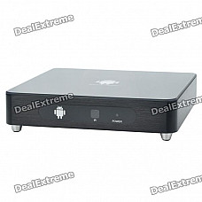 1080P Full HD Android 2.2 Network Media Player w/ 2 x USB/SD/HDMI/LAN/YPbPr/Coaxial/Audio - Black
