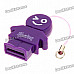 Kaston Cute Boy and Girl Style USB 2.0 TF Card Readers - Yellow + Purple (Pair/Max. 32GB)