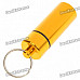 Mini Aluminum Alloy Pill Box Bottle Container Keychain - Random Color