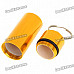 Mini Aluminum Alloy Pill Box Bottle Container Keychain - Random Color