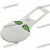 Universal Alien Style Safety Seat Belt Buckle - Silver + Green