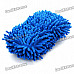 Microfiber Chenille Sponge Auto Car Cleaning Pad - Blue
