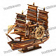 Valentines' Woodcraft 3 Sailing Boat Music Box - Brown