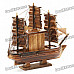 Valentines' Woodcraft 3 Sailing Boat Music Box - Brown