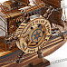 Valentines' Woodcraft 3 Sailing Boat Music Box - Brown