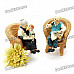 Resin Couple Dolls Toy Desktop Decoration - Pair