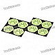 Cute Feet Style Reflective PVC Stickers (8-Piece Pack)