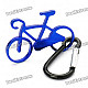 Aluminum Alloy Bicycle Model Keychain Carabiner Hook - Random Color