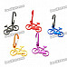 Aluminum Alloy Bicycle Model Keychain Carabiner Hook - Random Color