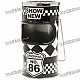 Cool Mini Trash Can with Ashtray - Black + White