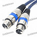 Dual RCA Male to Dual Cannon Female Audio Adapter Cable (152CM-Length)