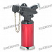 Stand 2-Mode Butane Jet Torch Lighter w/ Cover - Black + Red