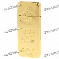 Gold Bullion Bar Shaped Butane Gas Lighter