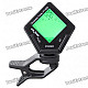 1.2" LCD Clip-On Guitar Chromatic Tuner with Green Backlit (1xCR2032)