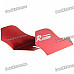 Cool Universal Car Decorative Front/Rear Wind Fins - Red (Pair)