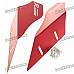 Cool Universal Car Decorative Front/Rear Wind Fins - Red (Pair)