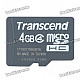 Genuine Transcend Micro SD/TF Memory Card (4GB/Class 4)