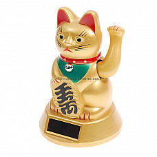 Solar Powered Waving Lucky Cat