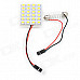 31~44mm Adjustable 4.5W 6500K 288-Lumen 24-5050 SMD LED White Light Bulb (DC 12V)