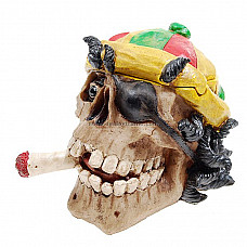 Rasta Skull Ashtray